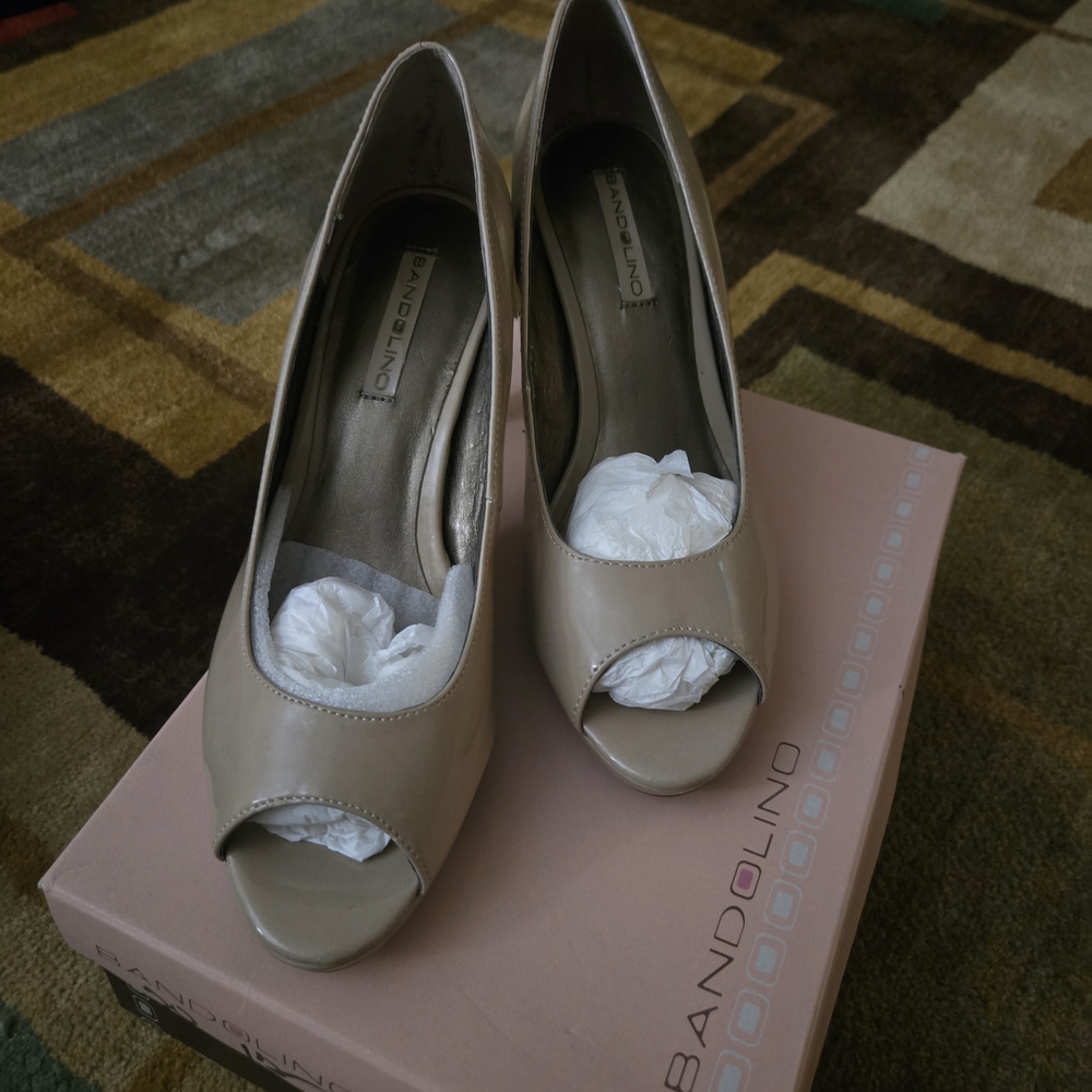 Bandolino Women's Peep Toe Heels - Beige